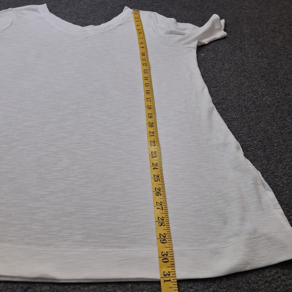 J. Jill White Pima Double-V Tunic Top 100% Pima Cotton Slub Knit Large
2⁰poll - Picture 5 of 14
